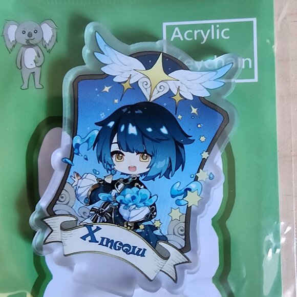 Fan Art Genshin Impact Acrylic Stand Set Of‎ 5  Xingqiu Zhongli Kaedehara Kazuha - Picture 3 of 11